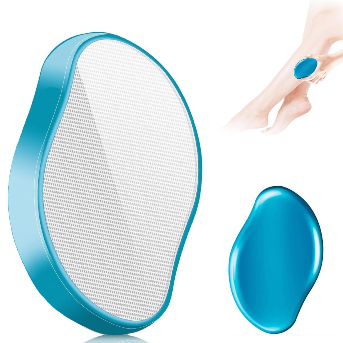 Minely Magic Crystal Hair Eraser – Painless, Reusable Nano Glass Hair & Dead Skin Remover (Blue) - Image 1