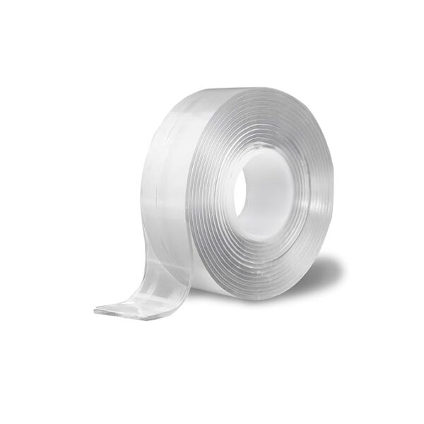 Double-Sided Heavy Duty Gel Tape (3M) – Transparent Reusable Mounting Tape for Walls, Posters, Carpets & More (9.8 x 9.8 x 3 cm)