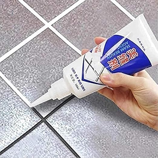 Tiles Gap Filler Waterproof Crack Grout Agent – Silicone Sealant Paste for Kitchen, Bathroom, Sink Gaps & Tile Cracks (180ml, Pack of 1)