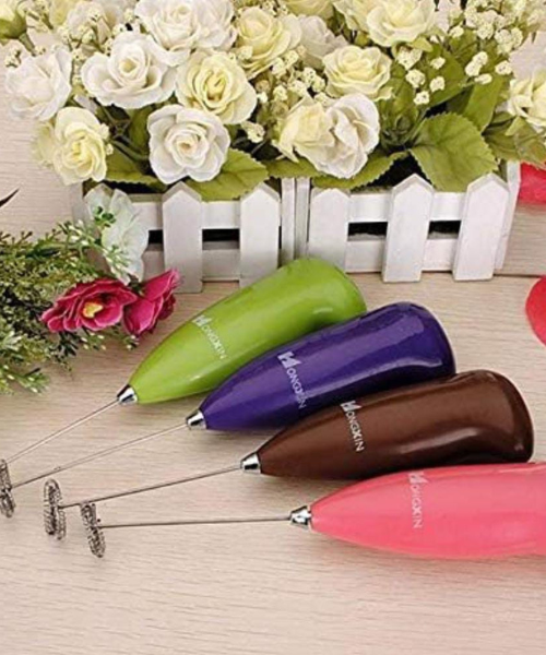 Milk Frother – Handheld Electric Foam Maker for Coffee & Beverages