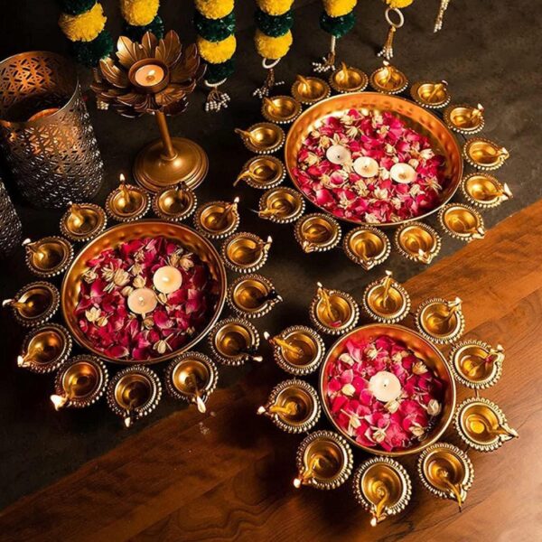 Diwali Decorative BowlTea Light Candles Holder Bowl