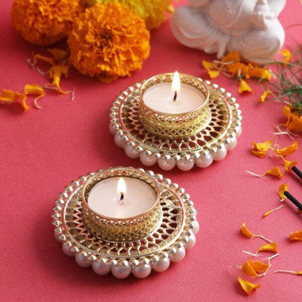 Jali Diya with Tealight – Decorative Festival & Home Lighting