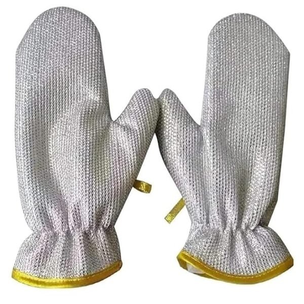 Aluminium Dishwashing Cleaning Gloves – Pack of 2