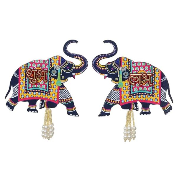Handcrafted Rajasthani Door/Wall Hanging Decorative Hanging/Wall Hanging/Home Decor/Home Furnishing/Diwali Gift/Corporate Gift (Bells) (Elephant)