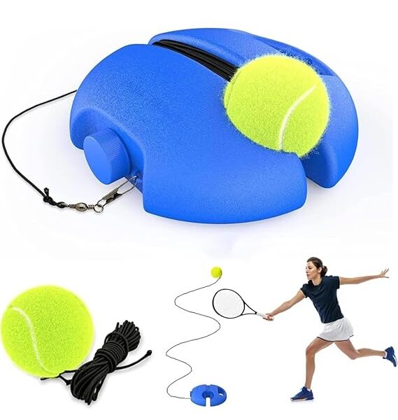 Tennis Trainer Rebound Ball,Solo Tennis Training Equipment for Self-Pracitce,Portable Tool,Tennis Rebounder Kit,Including (Solo Ball 1 pcs)