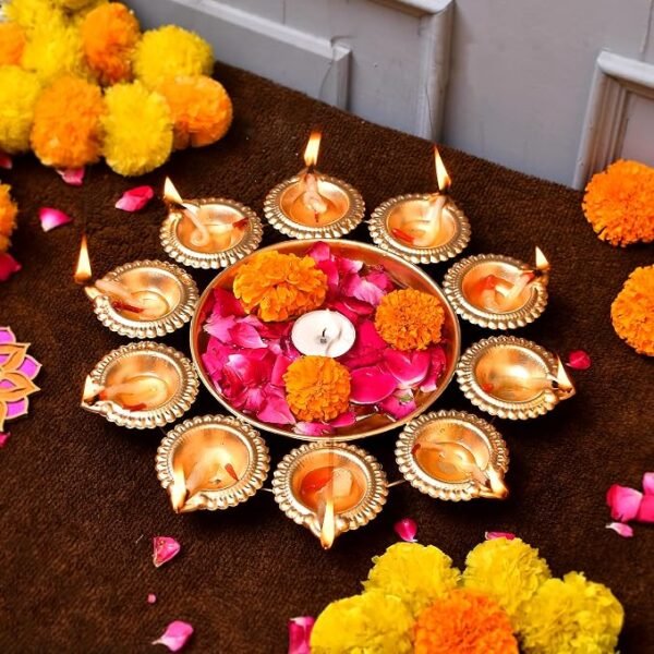 Diwali Decorative BowlTea Light Candles Holder Bowl
